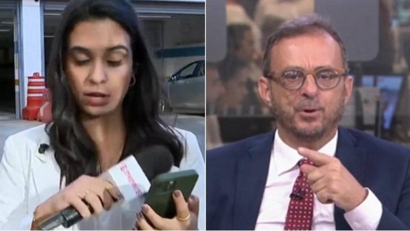 Repórter da Globonews enfrenta mosquitos 'ao vivo': 'lutando esgrima'