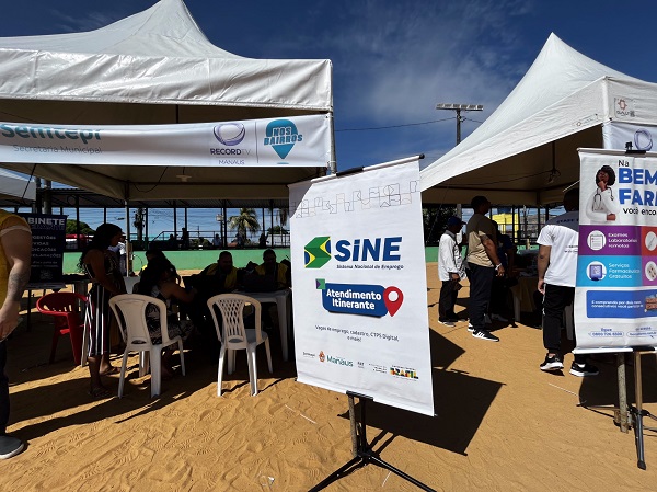 Sine Manaus leva atendimento itinerante em 3 bairros neste sábado