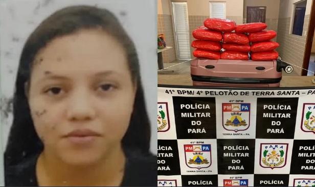 Mulher é presa no Pará após sair de Manaus com quase 12kg de drogas