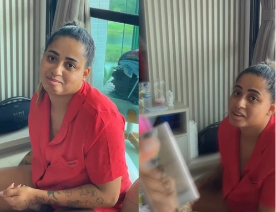 Mirella dá bronca em MC Loma por fumar cigarro eletrônico