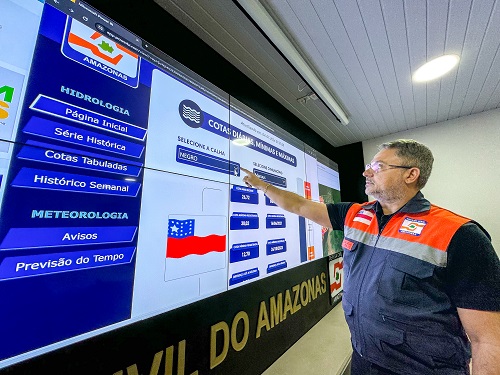 Defesa Civil disponibiliza serviço de monitoramento das condições climáticas no Amazonas