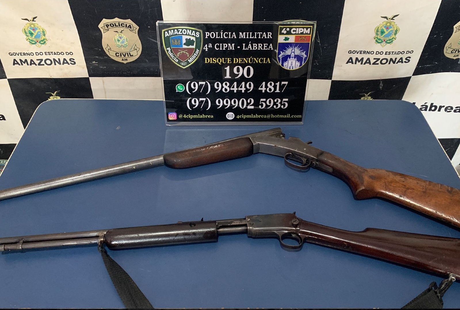 Homem é preso ao anunciar venda de armas em app de mensagens em Lábrea
