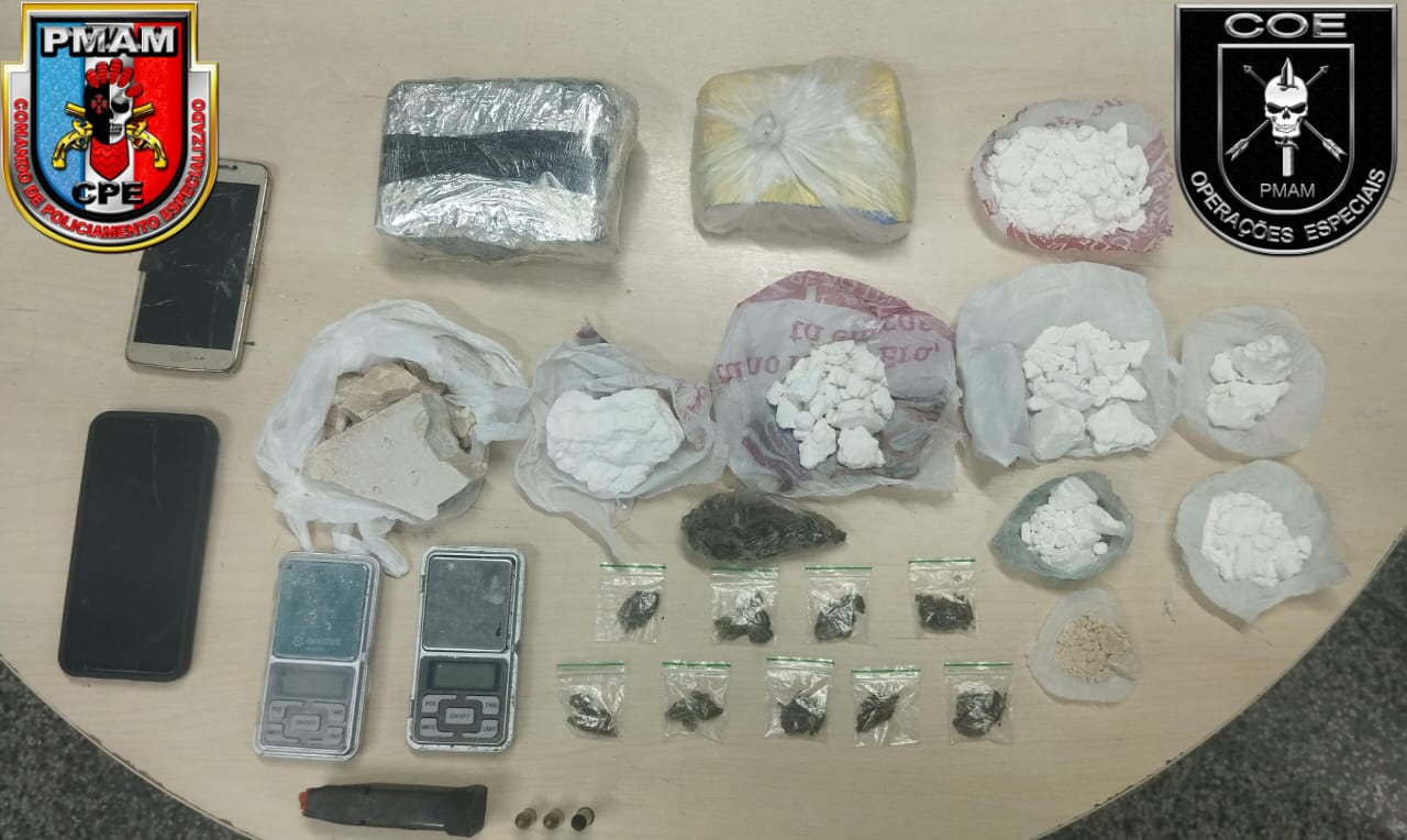 Traficante é preso com tabletes de drogas e balanças de precisão no Nova Esperança