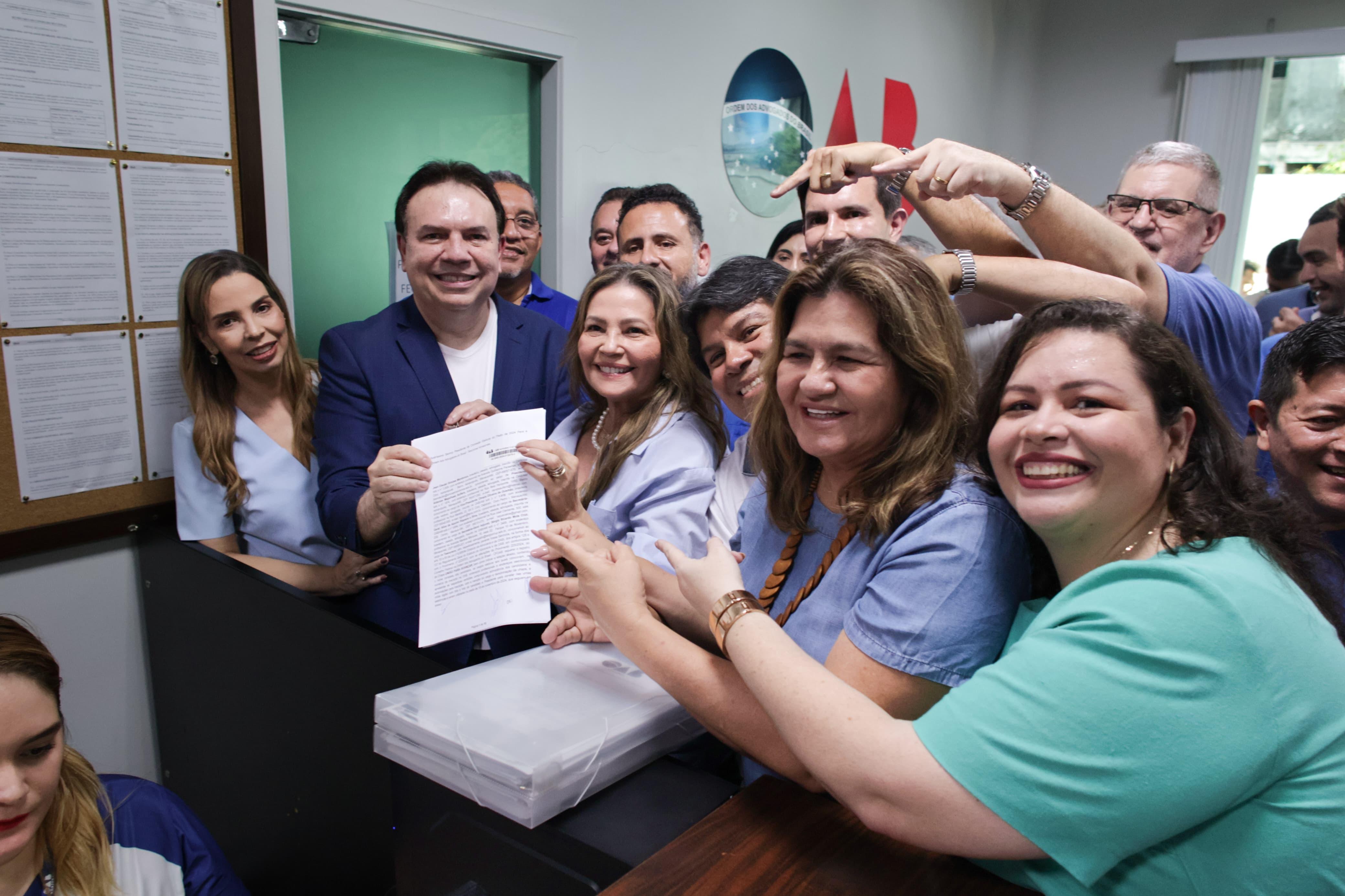 Jean Cleuter e Denize Aufiero lançam candidatura à reeleição para presidência da OAB-AM
