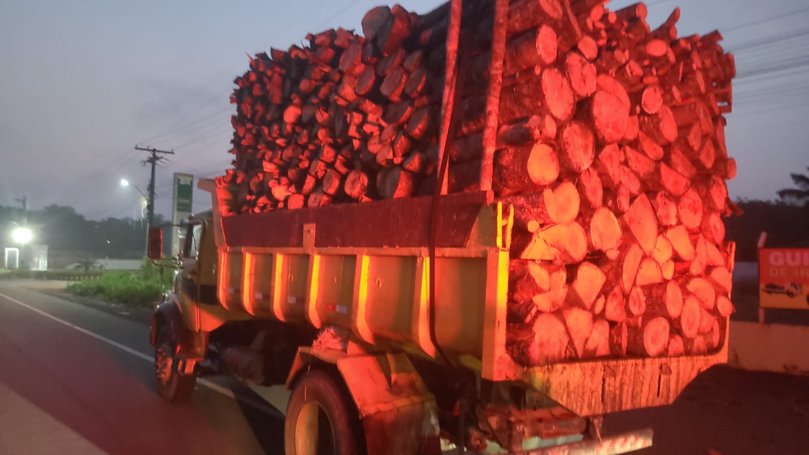 Dupla é presa com cerca de 34 metros cúbicos de madeira nativa em Manacapuru