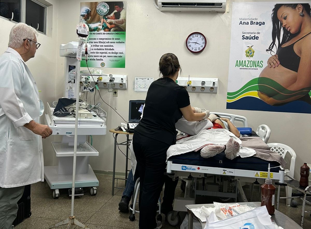 Primeira transfusão intrauterina é realizada em indígena em Manaus