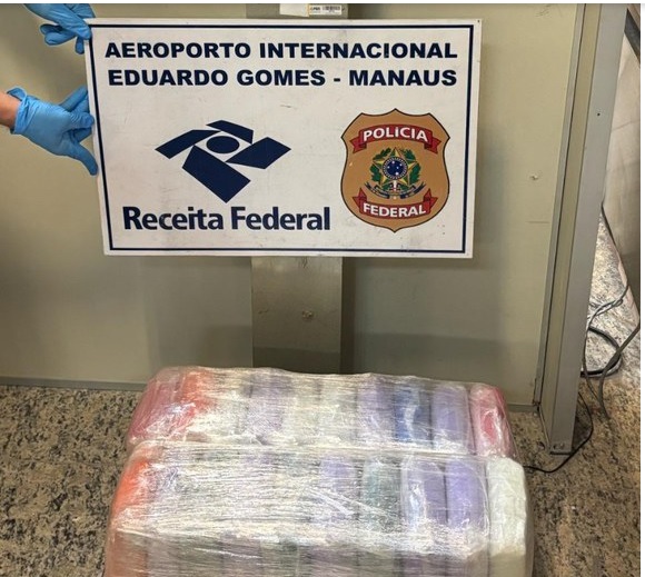 Mulher é presa pela PF com 22 kg de drogas no aeroporto de Manaus