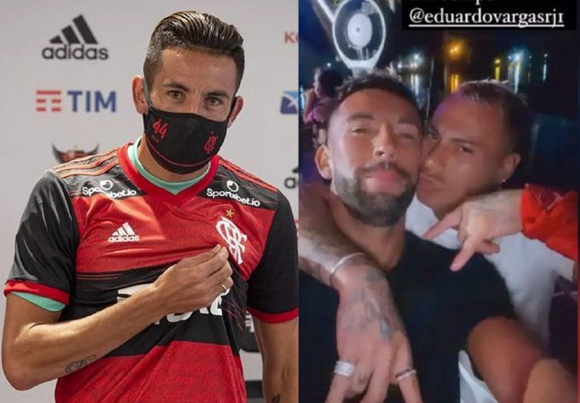 Isla desfalca Flamengo por sintomas de gripe e posta foto em balada