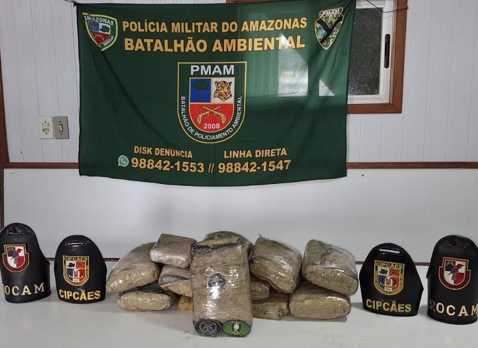 Conferente de barco é preso com drogas avaliadas em R$ 247 mil no Amazonas