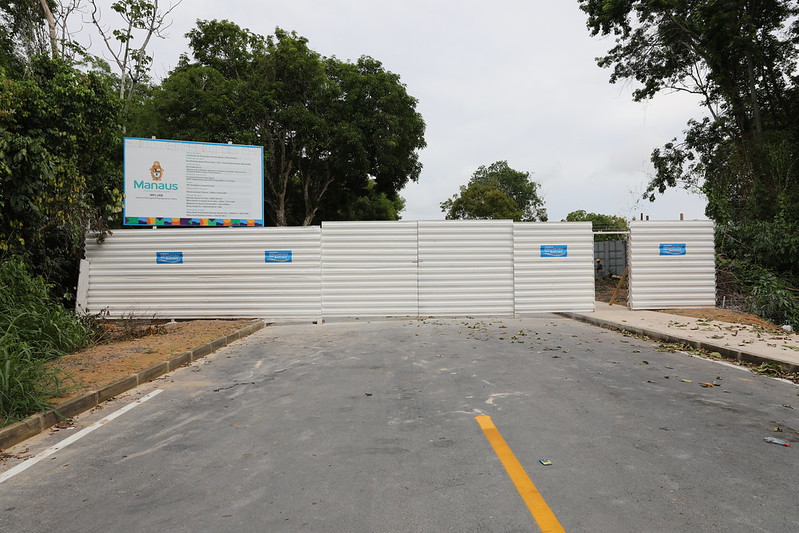 Acesso ao parque Encontro das Águas é limitado durante obras em Manaus