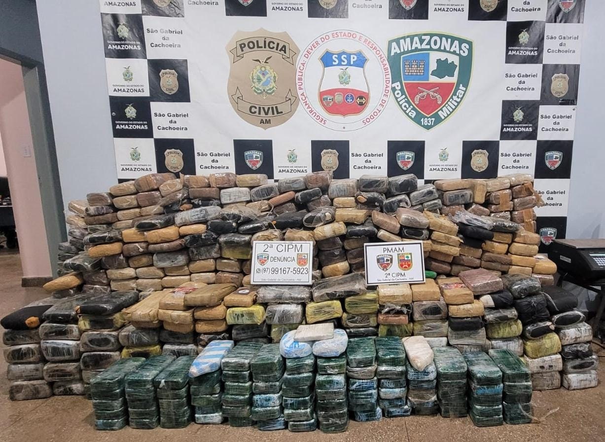 Polícia apreende mais de 21 toneladas de drogas em 2023, no Amazonas