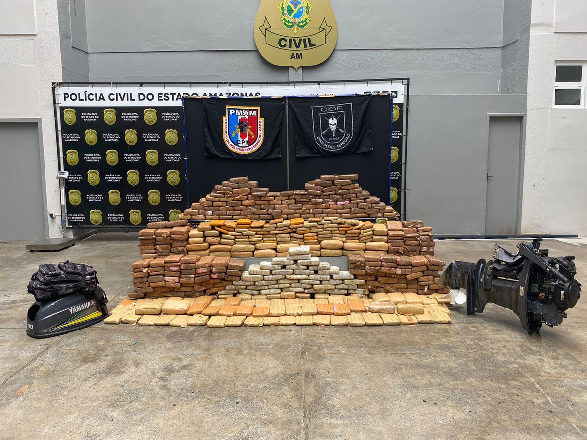 Apreensões de drogas representam aumento de 138% neste ano no Amazonas