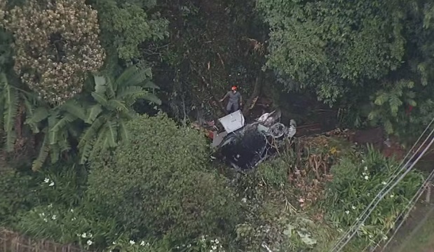 Helicóptero com 7 pessoas cai em São Paulo