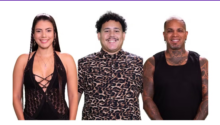 Fernanda, Lucas Henrique e Rodriguinho estão no paredão do BBB