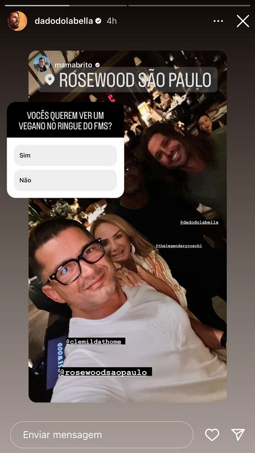Dado Dolabella quer lutar com influenciadores: 'vegano no ringue'