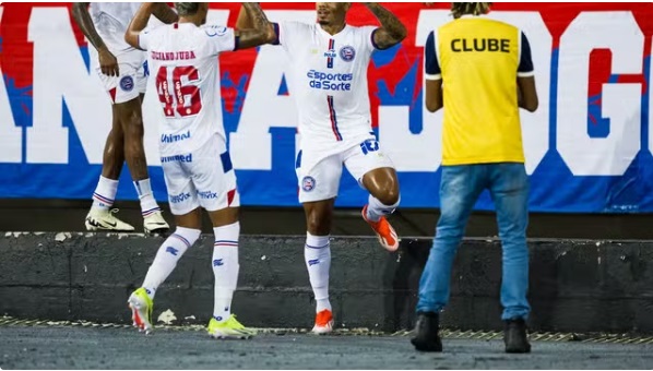 Bahia vence Botafogo e assume vice-liderança no Brasileirão