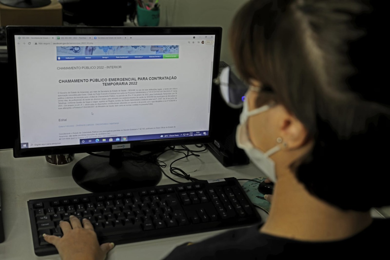 Inscrições para contratação de profissionais de saúde no Amazonas terminam hoje