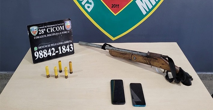 Trio que tocava o terror com arma caseira é preso após disparos em rua de Manaus