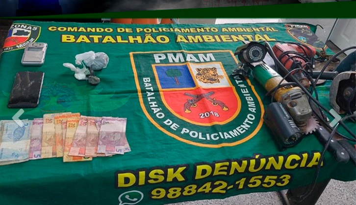 Dupla é presa ao vender drogas em área de preservação ambiental em Manaus