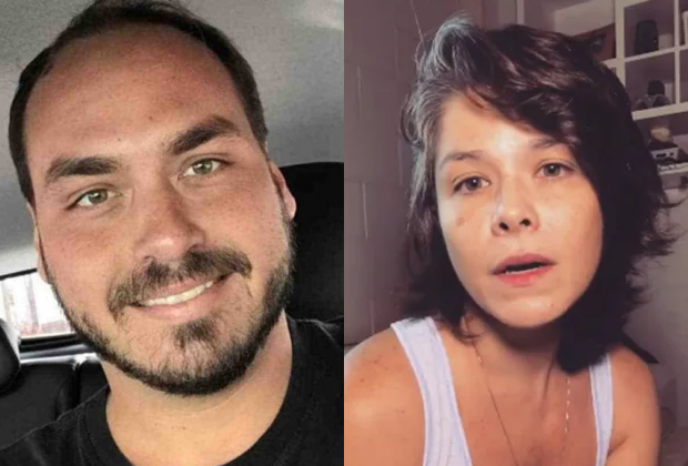 Carlos Bolsonaro debocha de vídeo de Samara Felippo com as filhas e atriz reage