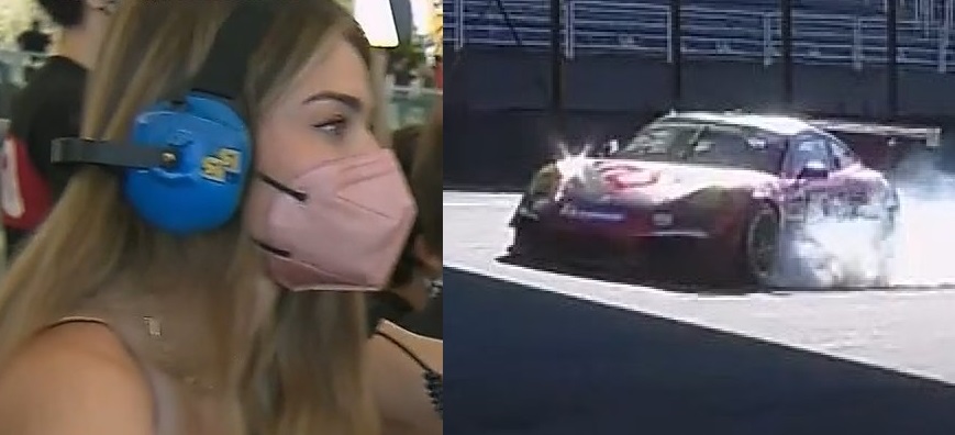 Caio Castro vence corrida da Porsche XP Private Cup e Grazi ‘pira’ na torcida