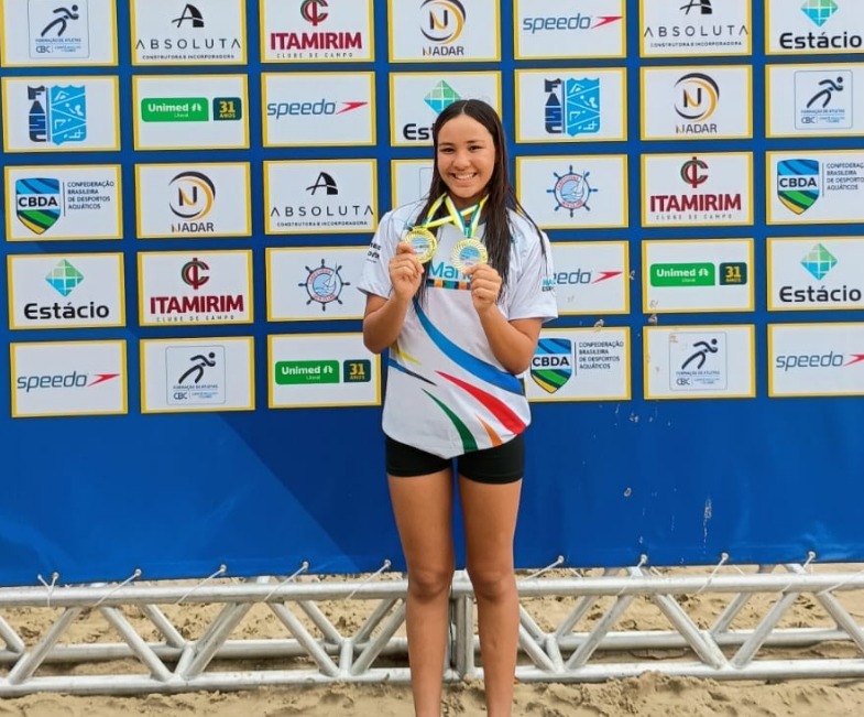 Nadadora de Manaus vence bicampeonato brasileiro de Águas Abertas em Santa Catarina