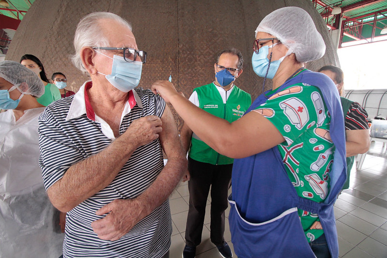 Covid: Cerca de 35,7% das pessoas de 60 a 64 anos serão vacinadas em Manaus