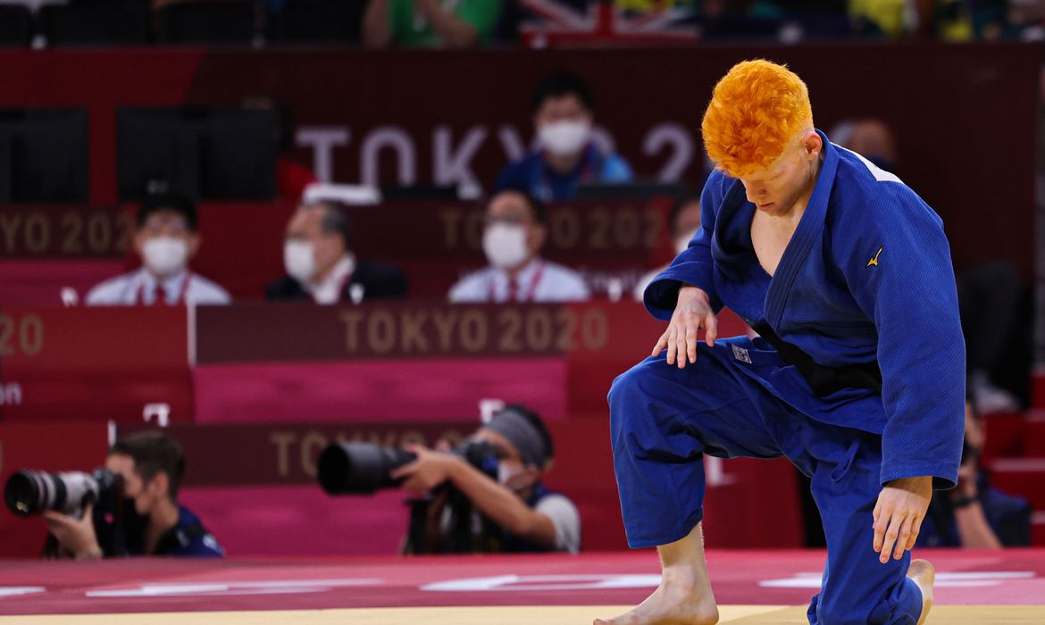 Thiego Marques é eliminado após sofrer ippon nas oitavas de final do judô