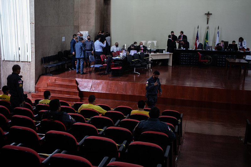 Três réus faltam no primeiro dia de julgamento da morte do policial Portilho