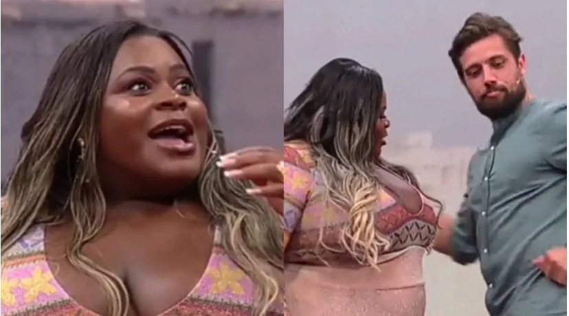 Recém-solteiro, Rafael Cardoso beija Jojo Todynho ao vivo na Globo