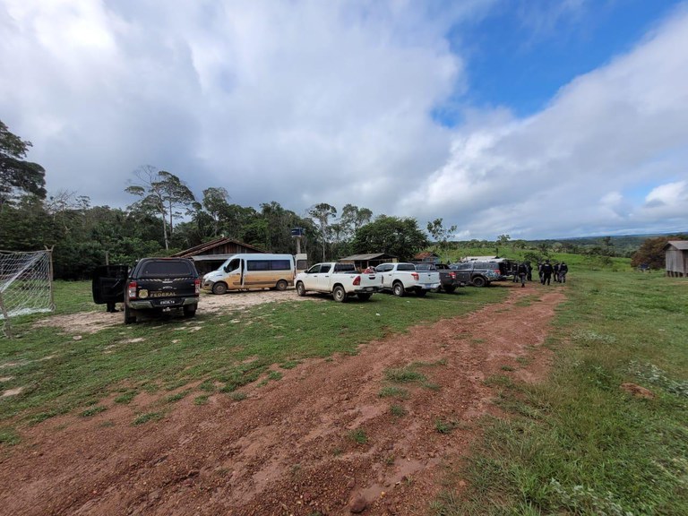 PF faz operação em terra indígena de RO para retirar invasores vindos do Amazonas