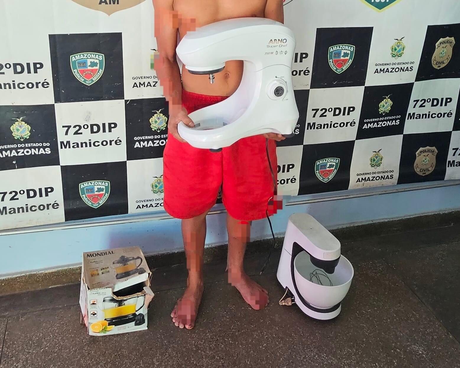 Vizinho é preso por invadir e roubar casa de mulher em Manicoré