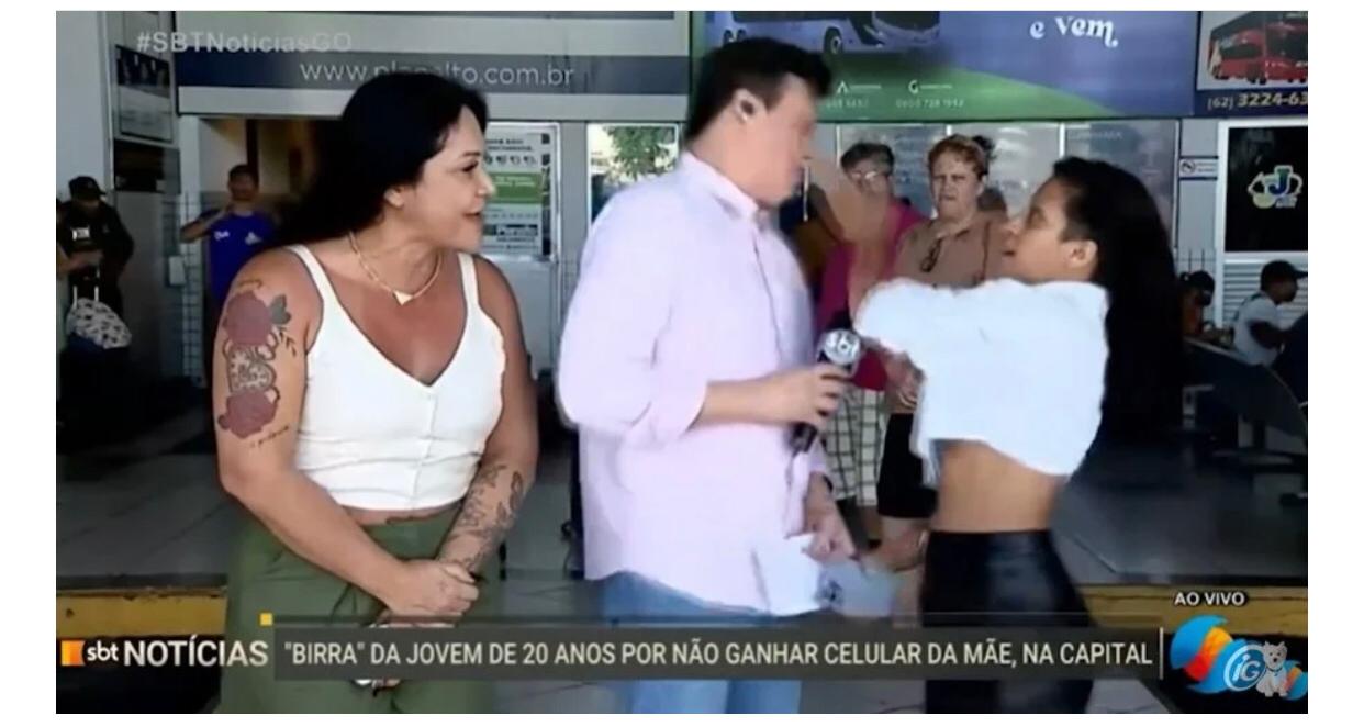 Jovem que fez birra por iPhone dá tapa na cara de repórter ao vivo