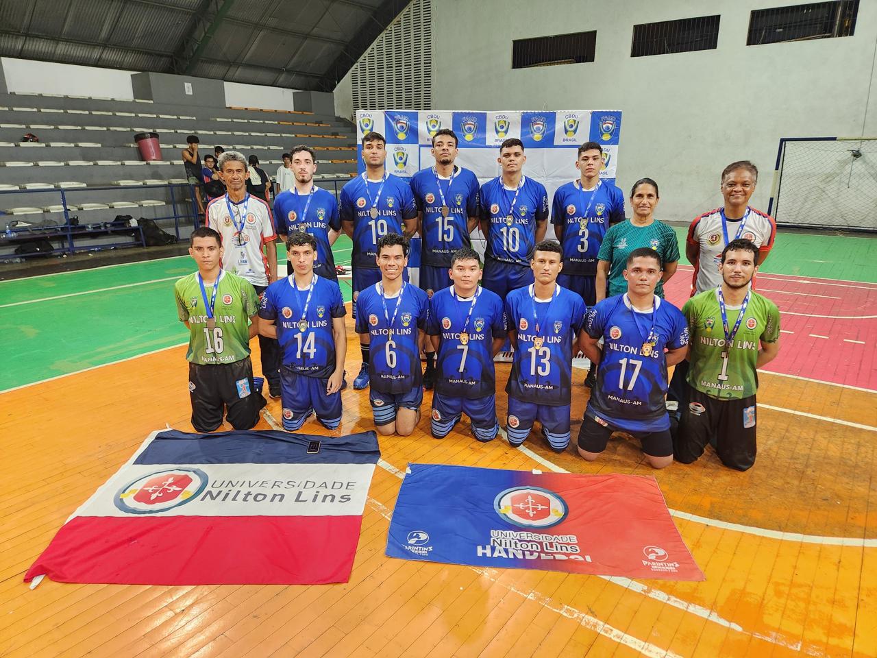 Handebol da Nilton Lins conquista etapa estadual dos Jogos Universitários Brasileiros