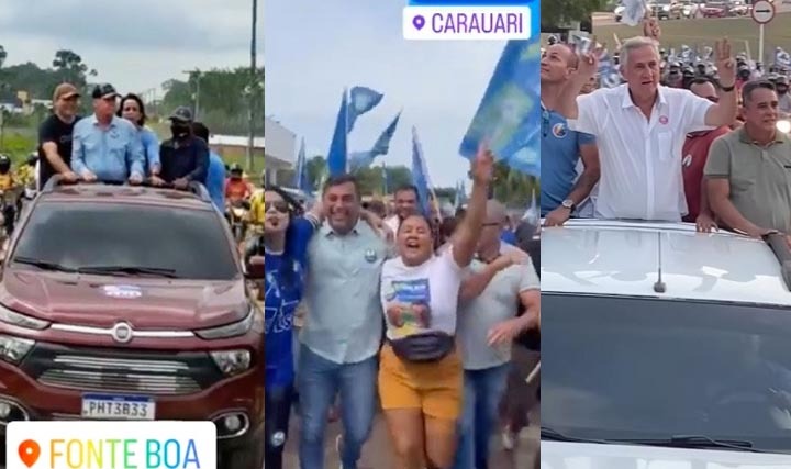 Candidatos aproveitam fim de semana e fazem campanha pelo interior do Amazonas