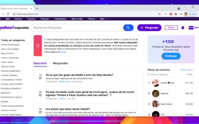 Fim de uma era: Yahoo Respostas será apagado da internet em maio