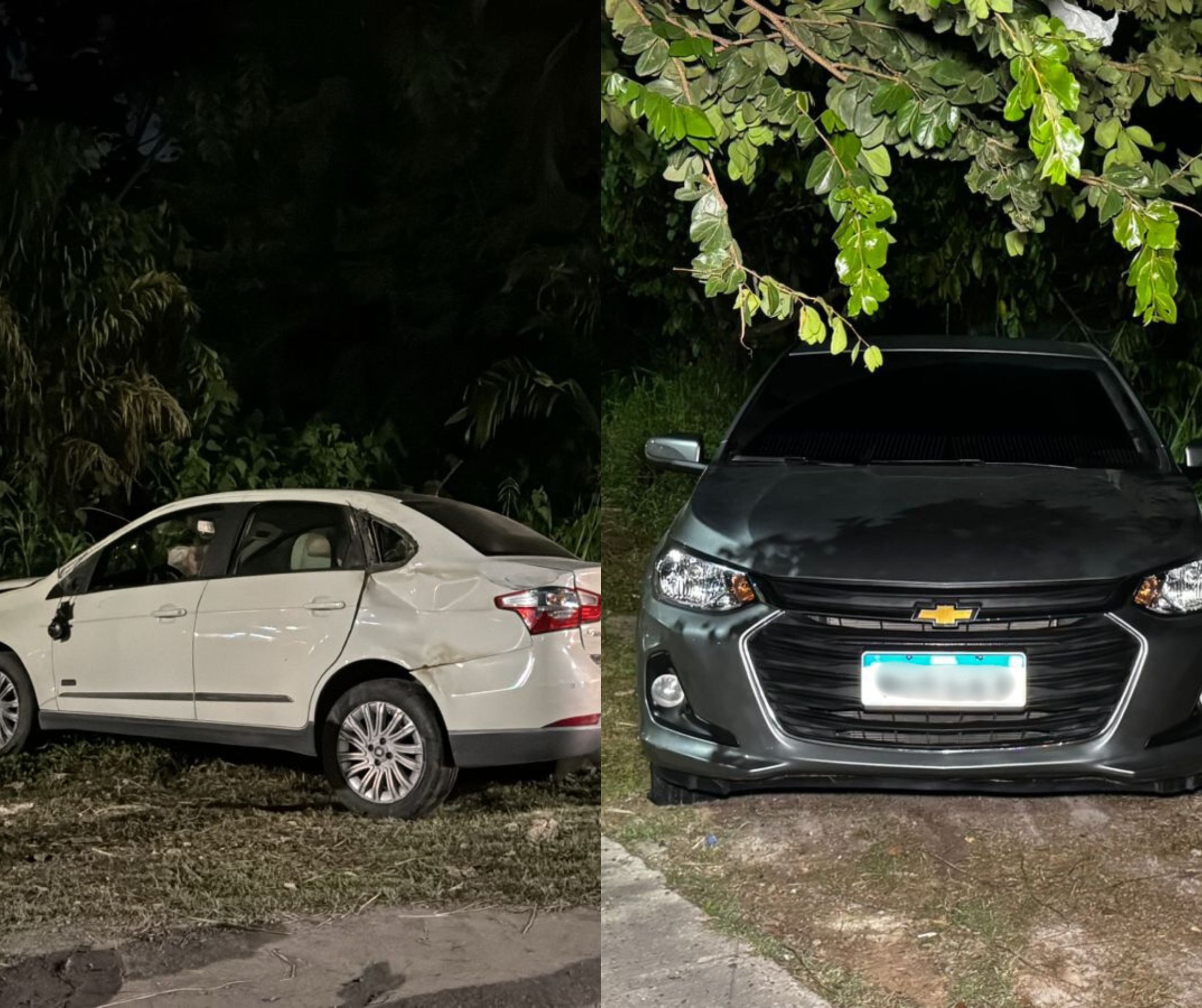 Idosa é socorrida após acidente entre carros na Av. Nathan Xavier