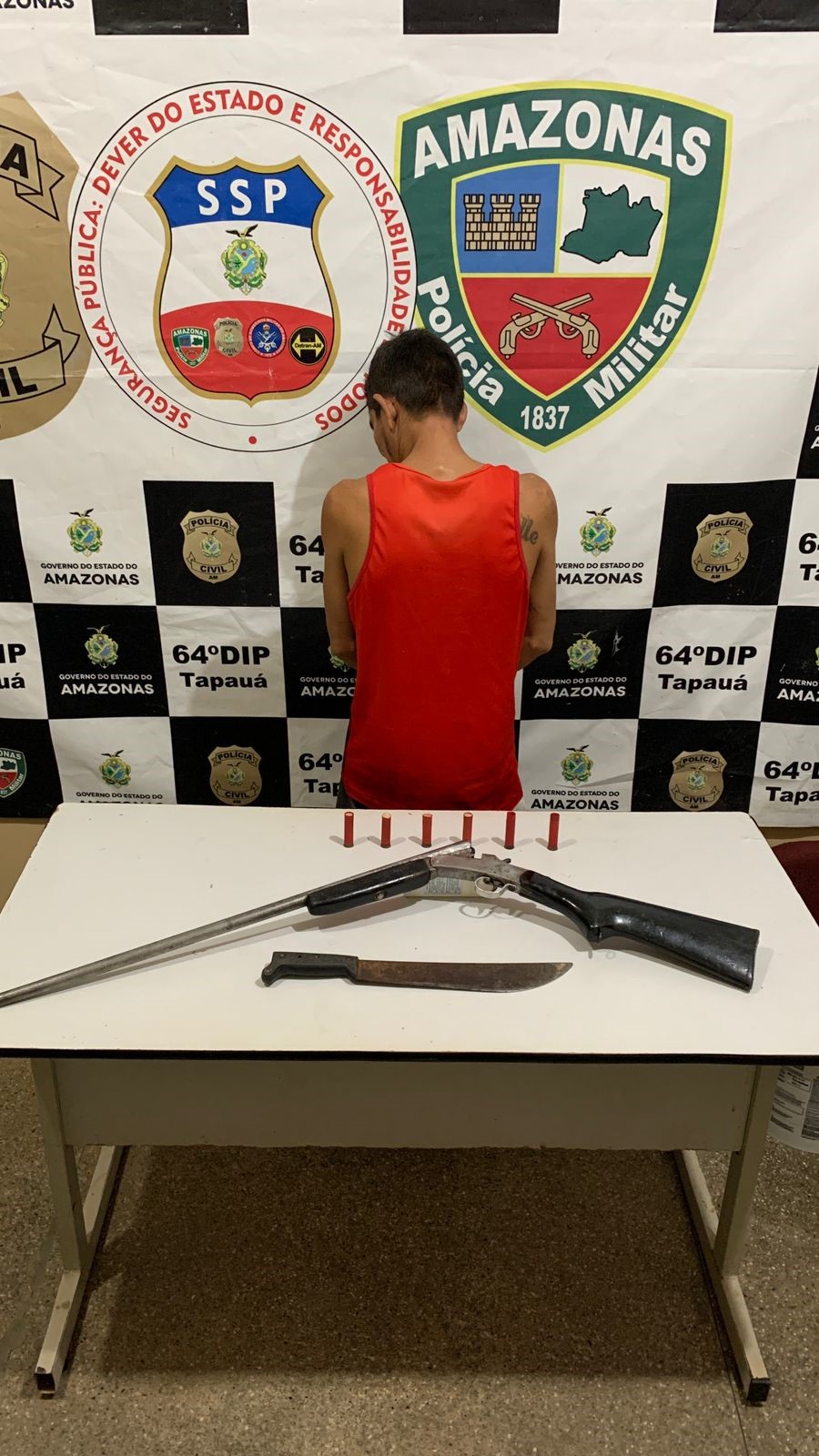 Homem é preso por tentar matar desafeto a tiros de espingarda no Amazonas