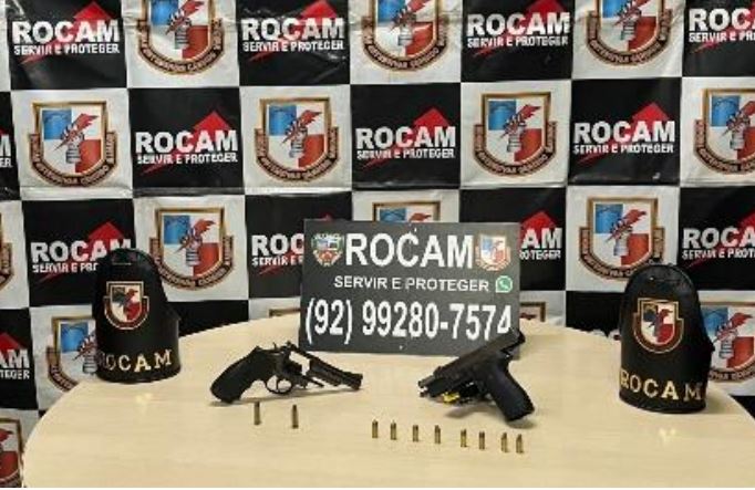 Homens são detidos com armas em construção abandonada em Manaus