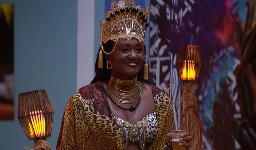 Sarah ganha Festa Realeza Africana no BBB 23