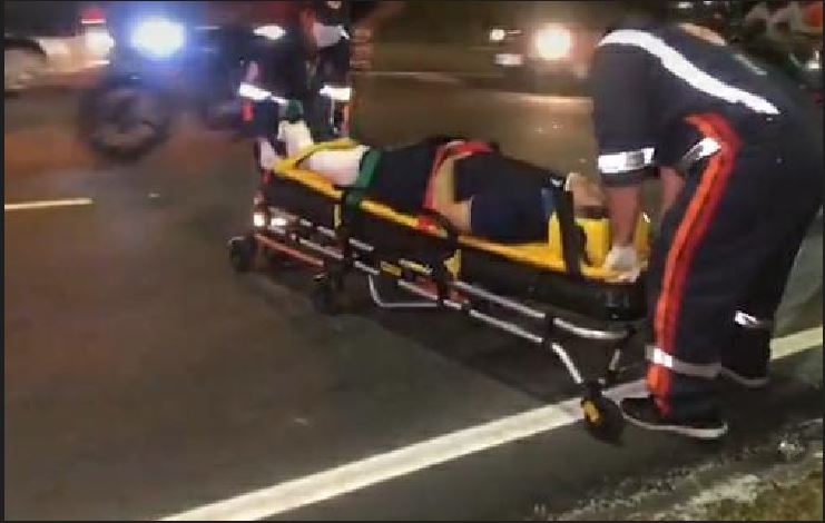 Acidente: Homem é atropelado duas vezes enquanto tentava atravessar avenida em Manaus