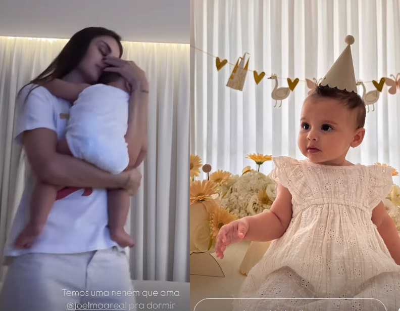 Amanda Kimberlly comemora 8 meses de Helena, filha com Neymar