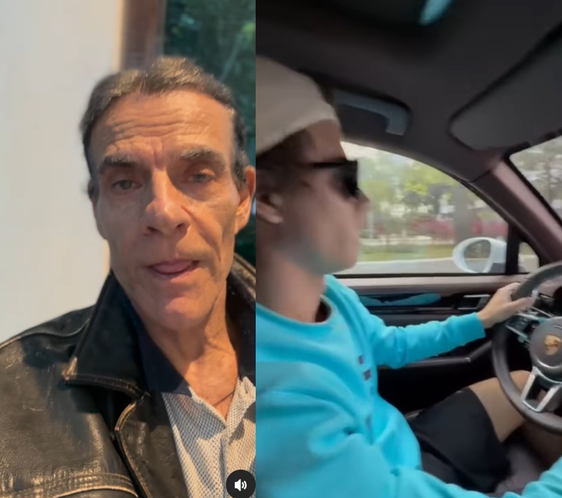 Mário Gomes é criticado após filho surgir em Porsche: 'pediu pix e o filho ostentando'