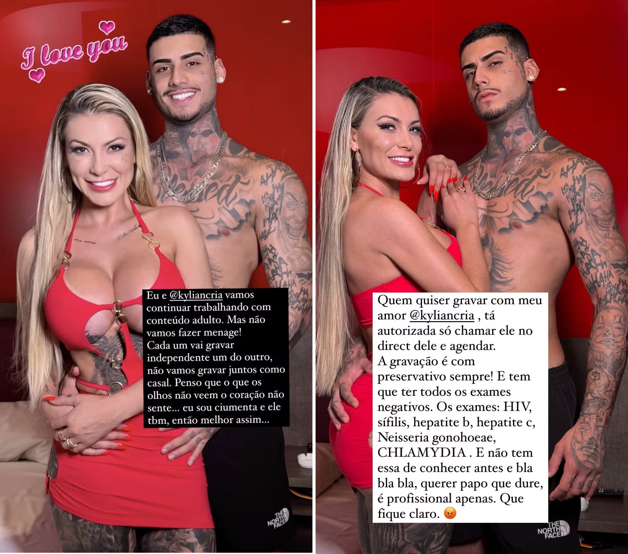 Andressa Urach impõe regras para gravações porn0 do namorado: 'sou ciumenta'