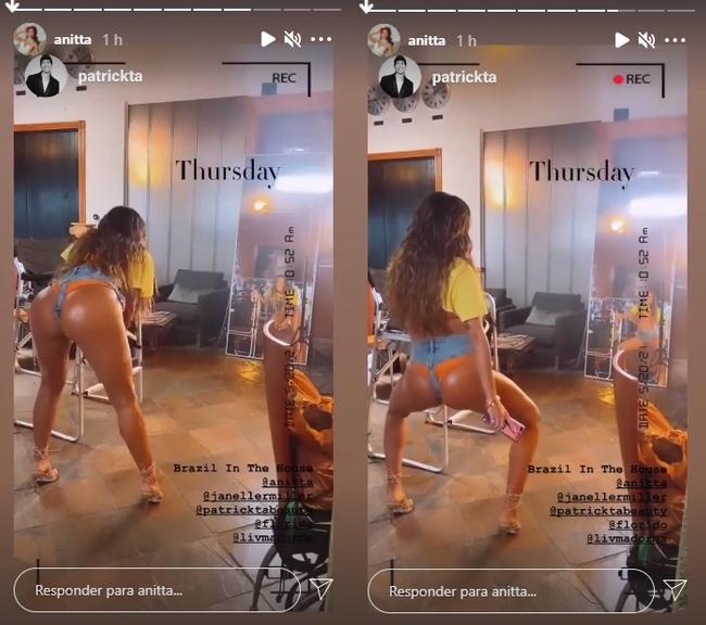 Anitta rebola ‘bumbum bola’ besuntado em vídeo picante