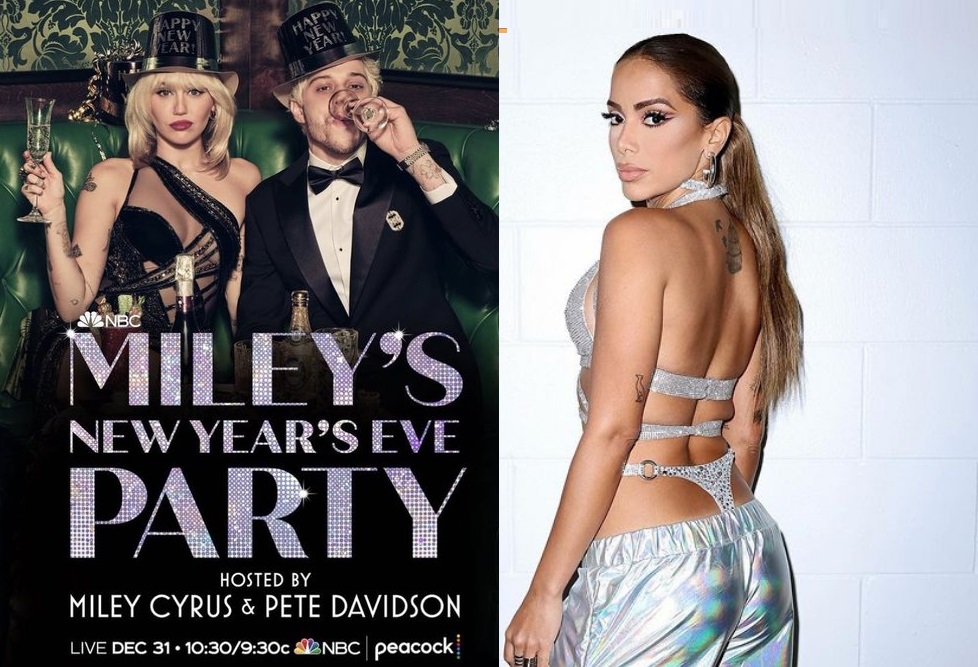 Anitta vai cantar no réveillon de Miley Cyrus e Pete Davidson exibido pela NBC nos EUA 