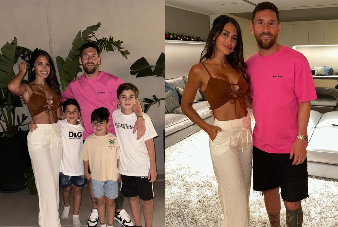 Messi posa sorridente com Antonella Roccuzzo no Réveillon após rumores de crise no casamento