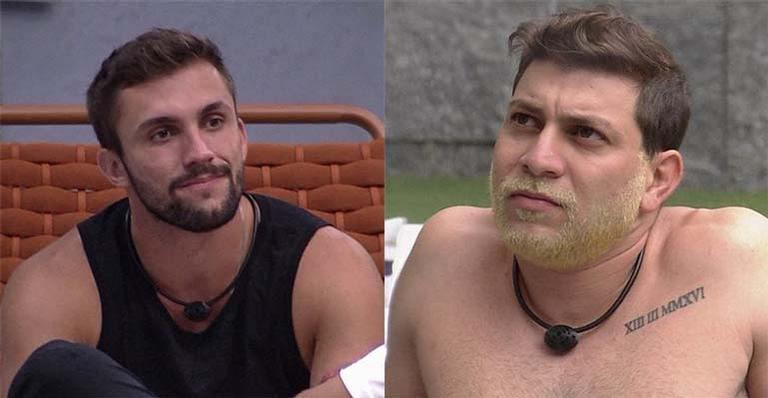 Após ser o mais votado, Arthur se revolta e critica Caio: perneta de merda