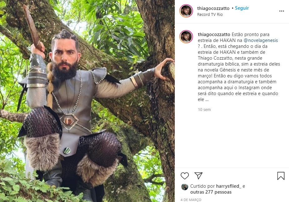 Record desmascara ator que deu entrevistas afirmando estar em ‘Gênesis’