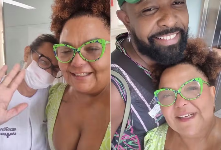 Esposa de Arlindo Cruz comemora alta do sambista e agradece namorado: 'meu parceiro'
